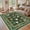 Green, variant on Washable 2x6 Kitchen Rugs, Cute Animal Print Entryway Rug Soft Non Slip Washable Runner Rug for Hallway Bedroom, Stain Resistant Low Pile Bordered Long Carpet for Entrance Laundry, Beige