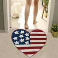 thumbnail image 2 of Independence Day Door Mat Decor Patriotic Irregular Red & Pattern Doormats 4th Of July Non Washable Welcome Mats For Front Door Porch Entrance Home Decoration, 2 of 4