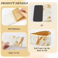 thumbnail image 6 of 2 Rolls 91x3 Inch Self Adhesive Crown Molding Baseboard Trim Peel and Stick Foam 3D Wallpaper Border Flexible Mirror Wall Base Edging Frame Lines for Home DIY Furniture Decor (White) Mixed Color, 6 of 6