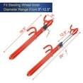 thumbnail image 2 of BiJun Vehicle Steering Wheel Lock, Car Anti-Theft Security Lock with Adjustable Length, Fit for Cars, Trucks, Vans, and SUVs (Red), 2 of 7