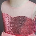 thumbnail image 6 of LYMAYTER Flower Girls Lace Tulle Dresses Kids Baby Sleeveless Wedding Dress for 4-12 Years Toddler Sweet Party Gown, 6 of 9