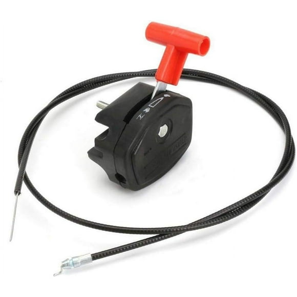 HUGFEGWE 56" Lawn Mower Throttle Cable with Control Switch Lever Handle Kit for Electric Petrol Lawnmowers Universal Repair Throttle Cable+Lever CA919-112316