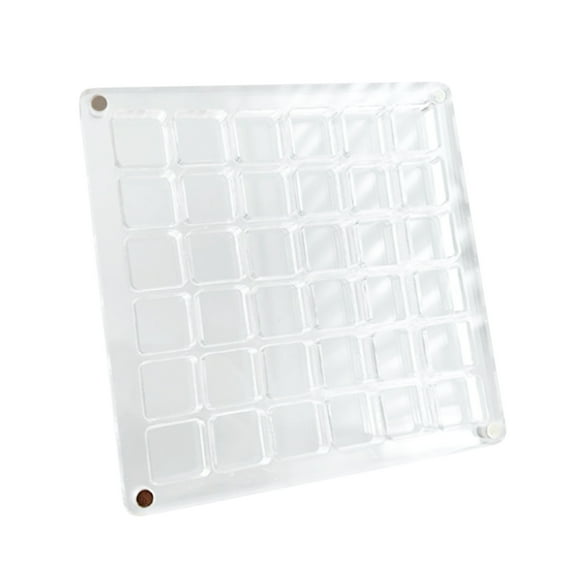 TERGAYEE Acrylic Magnetic Seashell Display Box,Transparent Acrylic Seashell Storage Box Display Box,Small Craft Organizers Container for Bead,Nail,Jewelry