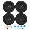 thumbnail image 1 of RC Rubber Tires, Exquisite Craftsmanship 4PCS 1/10 RC Wheels  For 1/10 Flat Sports Car Black, 1 of 8