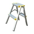 thumbnail image 1 of Escalera plegable de 2 escalones con pedal ancho, portátil, antideslizante, ideal para garaje, hogar, interior, exterior, jardín, coche, etc., 1 of 8