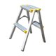 thumbnail image 1 of Escalera plegable de 2 escalones con pedal ancho, portátil, antideslizante, ideal para garaje, hogar, interior, exterior, jardín, coche, etc., 1 of 8