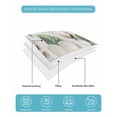 thumbnail image 5 of Flowers Leaves Twin XL Size Down Alternative Comforter,Lightweight Comforter Quilt Bedding Set with Pillow Shams Farmhouse White Botanical Magnolia Retro Bed Comforter Duvet Insert 68"x98", 5 of 7