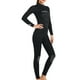 thumbnail image 5 of Soidarity Traje de buceo Traje de neopreno cálido Accesorio subacuático Ropa de surf para esnórquel Deportes acuáticos Mujer Negro L, 5 of 6