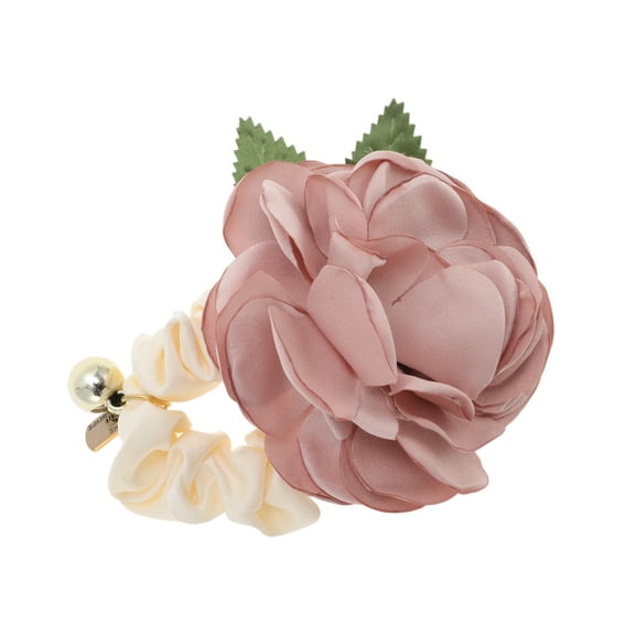 Unique Bargains 1 Pc Fashion Elegant Floral Scrunchies Pink