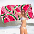 thumbnail image 6 of Kezqiaxn Summer Fruit Beach Towels 70x140cm Microfiber Watermelon Beach Towel Super Lightweight Bath Towel Sandproof Beach Blanket Multi-Purpose Towel for Swimming Yoga Camping, 6 of 9