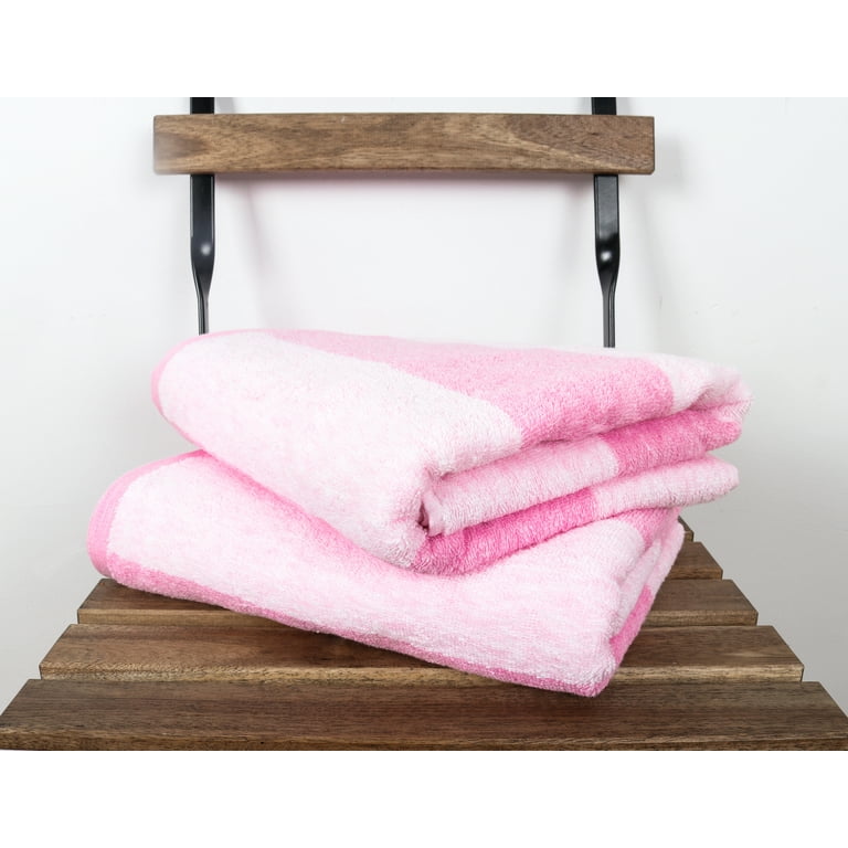 ClearloveWL Striped Cotton Towel Set Large Thick Bath Towel Bathroom Face  Shower Towels Home Hotel For Adults Kids Soft Bath Towel (Color : Pink,  Size: 1pcs 35x75cm) : : Home & Kitchen