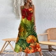thumbnail image 3 of 2024 Summer Tropical Hawaiian Holiday Beach Dresses Plus Size Loose Women's Camisole Dress Sexy Ladies Party Backless Maxi Dress, 3 of 6