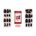 thumbnail image 5 of KISS imPRESS Press on Nails, Design, Sweet Talk, Brown, Medium Oval, 30 Count, 5 of 6