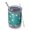 Teal Daisy Flower, variant on 12oz Tumblers Lightgreen Daisy Flower White Blooms Vacuum Insulated Stainless Steel Travel Tumbler Cups Mug with Lid and Straw for Beer,Coffee,Beverages with Cleaning Brush for Cold Hot Drinks