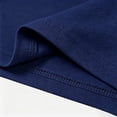 thumbnail image 5 of Girls Solid Short Sleeve T Shirts for Kids Summer Casual Basic Tee Round Neck Everyday Wear for School and Outdoor Activities, 7-8 Years, Navy, 5 of 6