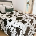 thumbnail image 2 of Cow Print Blanket Baby Girls Boys Blankets and Throws Plush Flannel Fleece Throw Blanket Soft Warm Cow Throw Blankets for Sofa Couch Bedroom Living Room Camping Travel Baby Size 40" x 50", 2 of 6