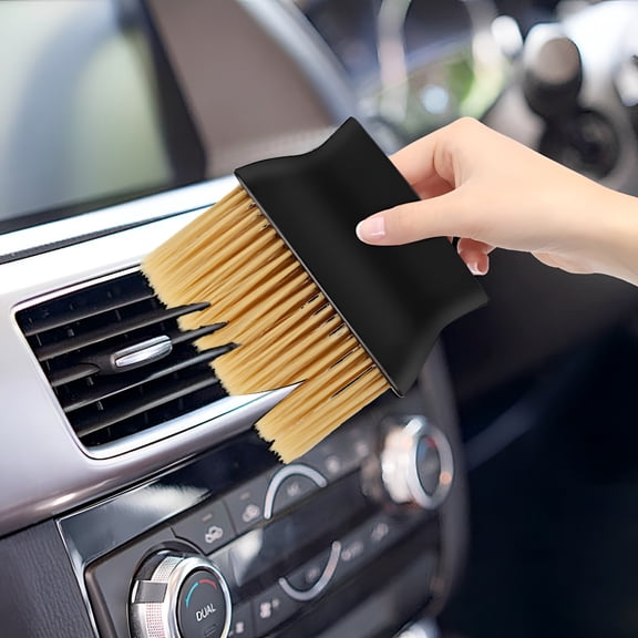 ACDANC Car Duster Interior,Whisk Broom for Car,Detailing Brush,Soft Bristles,Tool for Automotive,Dashboard,Interior,Exterior,Skylight,Leather,Seat,Truck,Pickup 4.3" A