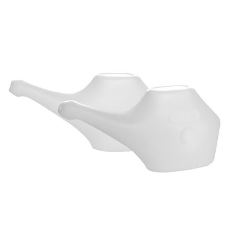SoulGenie QwikFlo Travel Neti Pot - Nasal Irrigator (2 Piece White)