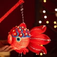 thumbnail image 5 of Portable With LED Light DIY Mid-Autumn Lantern Handmade Good Luck Koi Carp Fish Lantern Glowing Blessings Festival Decor, 5 of 6