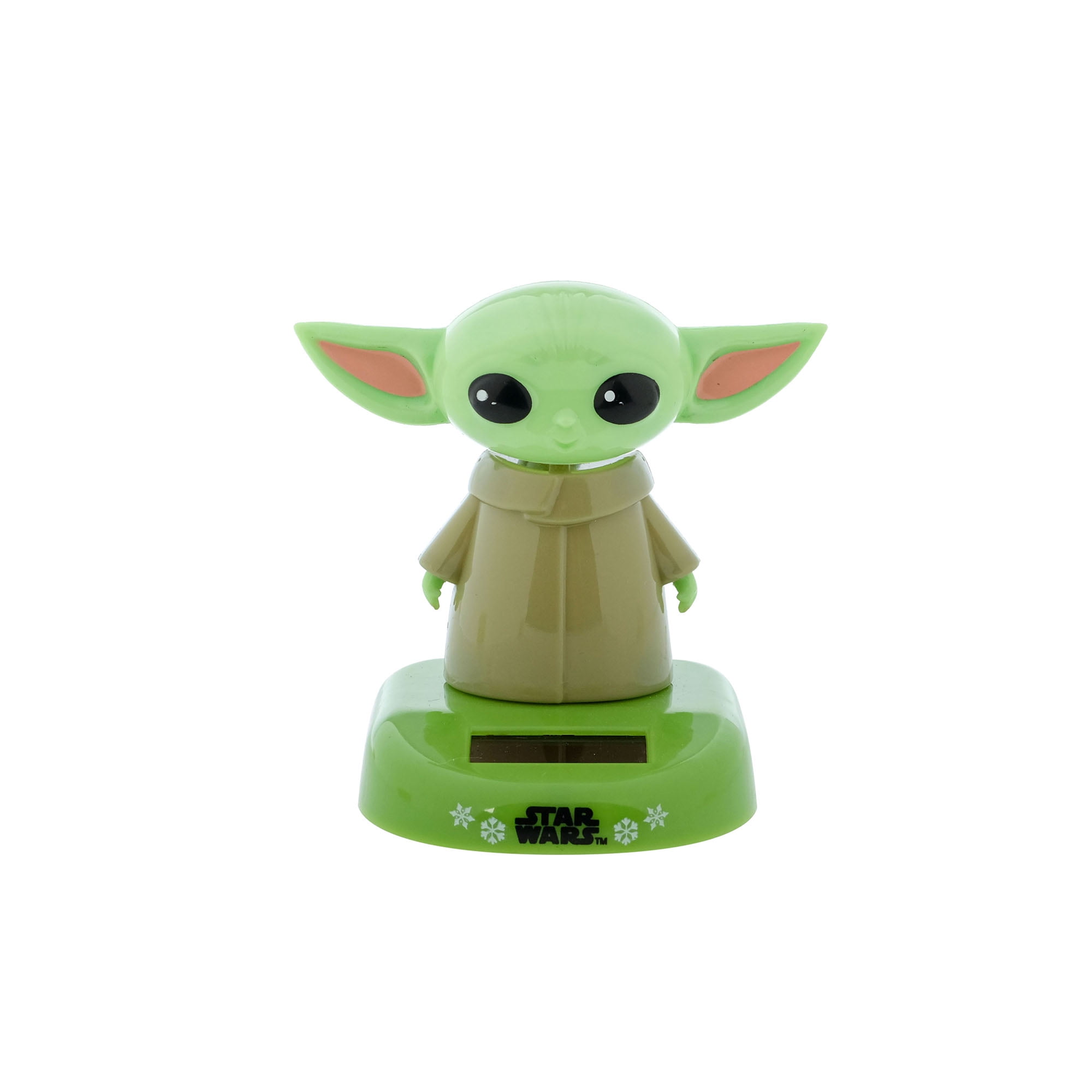 Star Wars Yoda Solar Bobble-Head, Plastic, Green