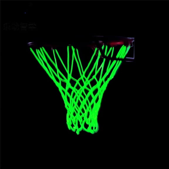 Light up Basketball Net Heavy Duty Basketball Net Replacement Outdoor Shooting Training Glowing Light Luminous Basketball Net