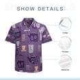 thumbnail image 7 of High Quality Hawaiian Shirts for Men Short Sleeve Aloha Beach Shirt Floral Summer Casual Button Down Shirts Blouses SK7XOS, 7 of 7