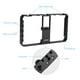 thumbnail image 4 of Plataforma de teléfono Andoer Smartphone Video Rig Grip con Rig Micrófono de doble luz LED con montaje de choque para la grabación de películas Vlog Compatible con iPhone Samsung HUAWEI, 4 of 8