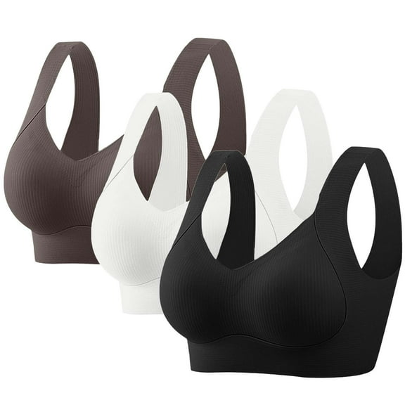 Blmnix Racerback Bras Bras for Women Seamless Bras Cotton Bras Bralette Bralette Brown Sports Bras for Women,XXXXXL