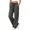 Dark Gray, variant on Women's Solid Color Straight Leg Cargo Pants, High Elastic Waisted Casual Multi Pocket Cargo Trousers for Women, Lightweight Loose Wide Leg Jogger Pants for Walking Hiking Streetwear Black L
