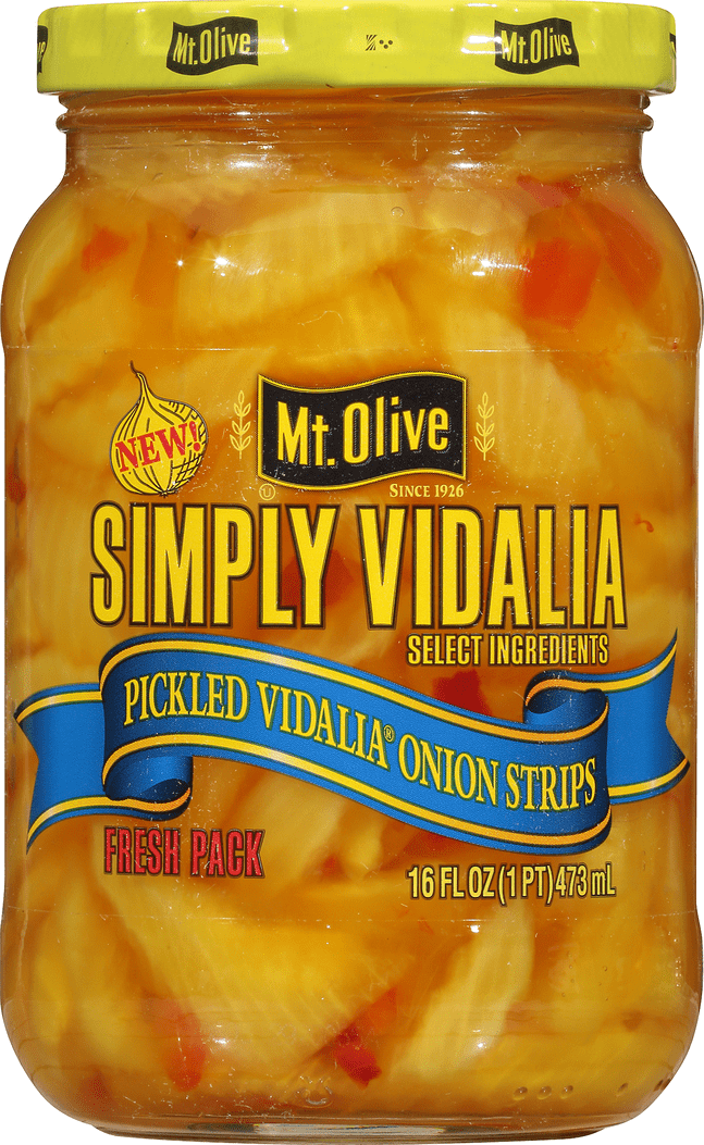 Mt Olive Simply Vidalia Pickled Vidalia Onion Strips 16 Fl Oz Jar Walmart Com Mt Olive Simply Vidalia Pickled Vidalia Onion Strips 16 Fl Oz Jar Walmart Com