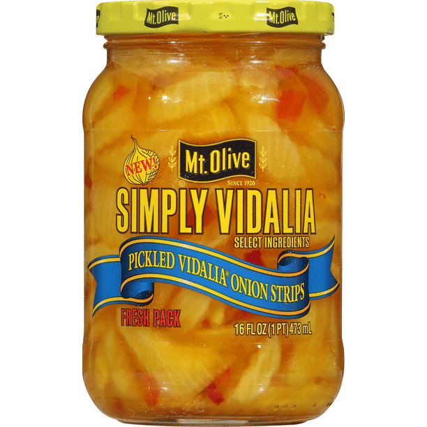 Mt Olive Simply Vidalia Pickled Vidalia Onion Strips 16 Fl Oz Jar Walmart Com Mt Olive Simply Vidalia Pickled Vidalia Onion Strips 16 Fl Oz Jar Walmart Com