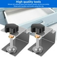 thumbnail image 2 of Adifare 4Pcs Drawer Front Installation Clamp Stainless Steel Drawer Fixing Clip Ant-Slip Cabinet Door Mounting Jig Drawer Panel Mounting Jig for Drawer Cabinet, 2 of 5