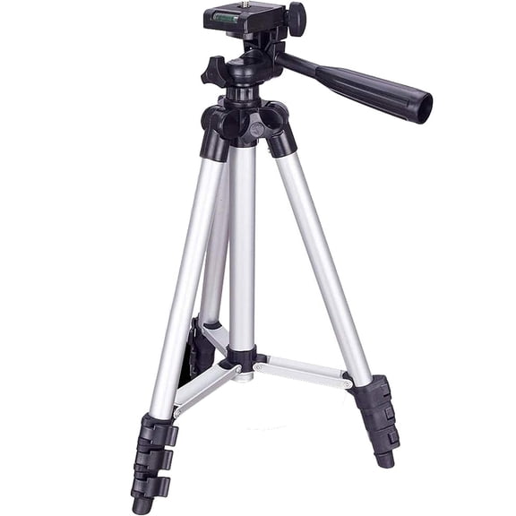 40″ Aluminum Camera Tripod – Heavy‐Duty Professional Tripod Stand for DSLR & Mirrorless Cameras, Smartphones & GoPro – Lightweight Travel Tripod with 360° Pan Head & Phone Mount