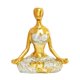 thumbnail image 1 of Figura de yoga de mujer, artesanía, versátil, decorativa, de resina, para decoración de estantes. Meditación, 1 of 9