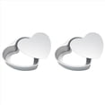 thumbnail image 1 of 2X Molde para Pasteles en Forma de Corazón de 8 Pulgadas, Molde para Pasteles con Forma de Corazón de Aluminio, Molde para Hornear Desmontable Desmontable para Hacer Pasteles, 1 of 5