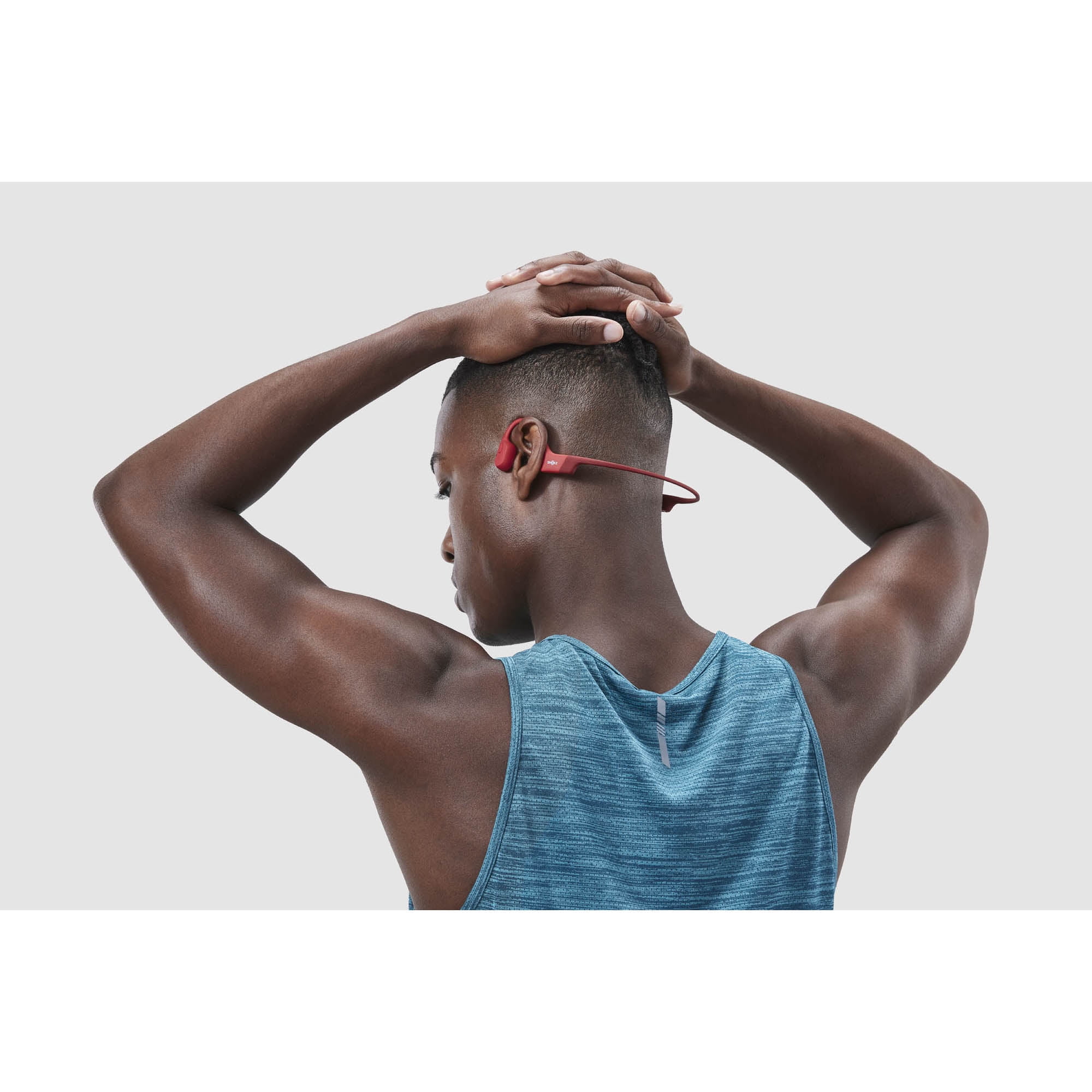 Shokz - OpenRun, Bone Conduction Sports Headphones, Red