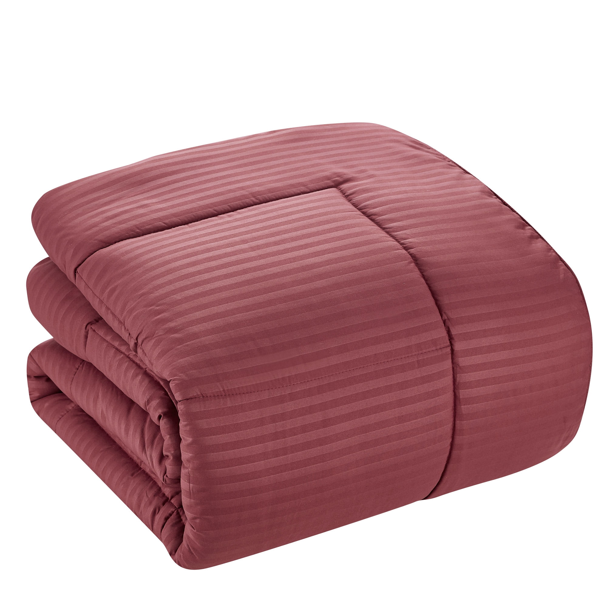 Sweet Home Collection Burgundy 8 Piece Bed in a Bag Comforter Set with Sheets, Queen
