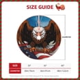 thumbnail image 2 of Haiem Cartoon Bald Eagle USA Pattern Christmas Tree Skirt Merry Christmas Party Christmas Tree Decoration,New Year Decorations-30", 2 of 6