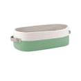 thumbnail image 2 of Woven Storage Basket | Toilet Paper Holder & Bathroom Organizer | Decorative Multicolor Polyester Basket for Countertops, Toilet Tanks, Living Room & Bedroom | 13x5.9x3.93 in, 2 of 6