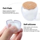 thumbnail image 4 of 18 protectores de suelo de patas de silla de silicona con fieltro para evitar arañazos, 4 of 4