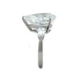 thumbnail image 4 of Womens 11.83Ct Pear Shape Cubic Zirconia Stainless Steel Engagement Ring Size 8, 4 of 5
