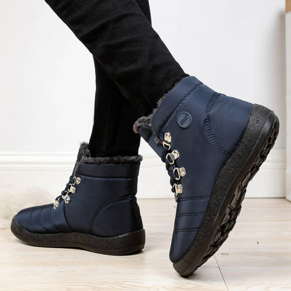 LSLJS Winter Boots for Women, New Winter Hiking Shoes Warm Women's Snow Lace Up Casual Women's Shoes