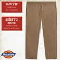 thumbnail image 2 of Dickies Womens Plus Size Work Pants - Mid Rise Slim Fit Bootcut Leg Business Casual Trousers Pants for Women, 2 of 7