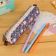 thumbnail image 1 of Mini bolsa de maquillaje con forma de lápiz de encaje Floral Retro, bolsa de maquillaje con cremallera, monedero, 1 piezas, 1 of 4