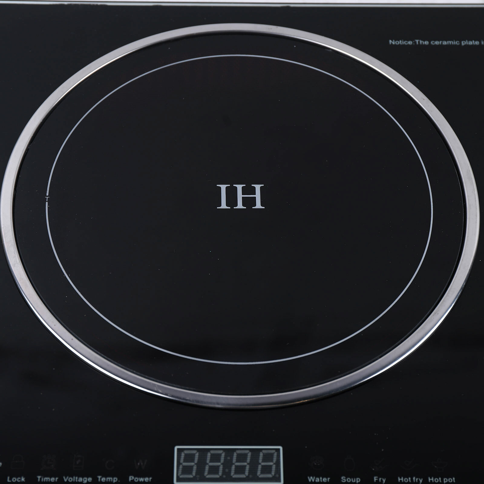 110V Portable Multifunctional Countertop Double Burner Digital Sensor Touch Electric Smoothtop Stove Digital Countertop Double Burner Cooktop with Safety Lock Black