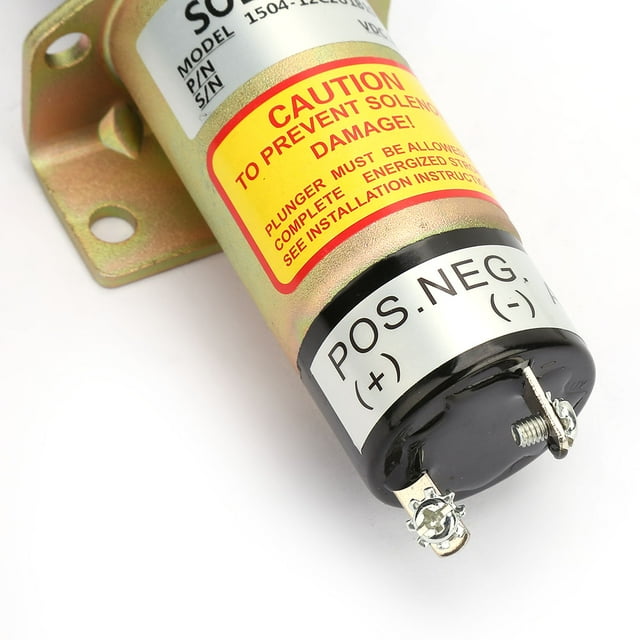 12V Steel Housing Engine Shut Off Stop Solenoid Replacement Kit 1504 12C2U1B1S1, Stable Performance, Durable Material, Stable Manufacturing for Stable Working