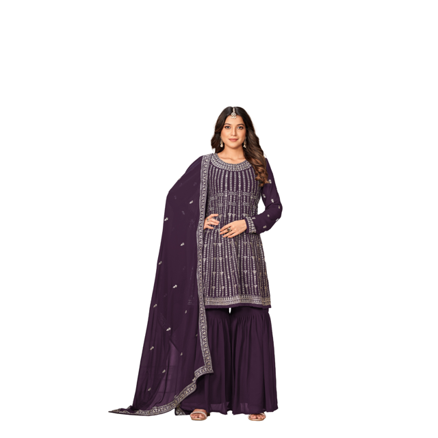 Robe de Soirée Kameez sur Mesure, Originale, Pakistanaise, Sarara Garara Salwar, Robes Prêtes à Porter
