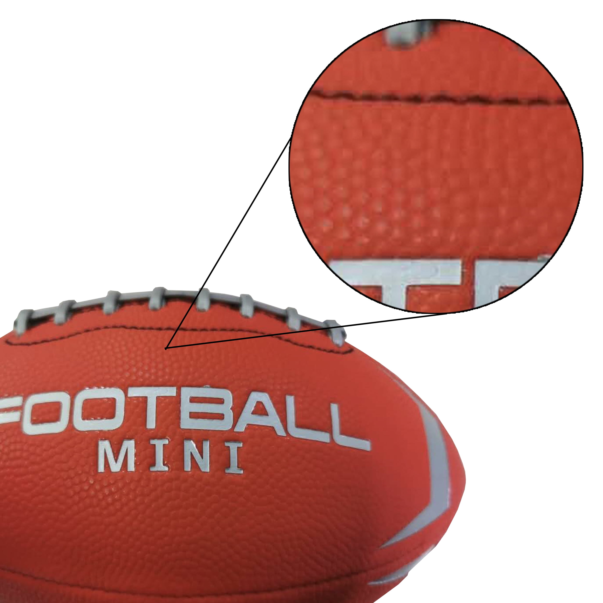 (2 pack) Magic Time Mini 6” Rubber Football, Toy Ball, Red, Kids Teen Adult, Unisex, New