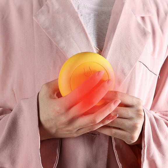 COFEST Rechargeable Electric Hand Warmers with Double-Sided Heating, Portable Pocket Heater for Men and Women, Gift Ideal for Cold Weather (Yellow, 9x9x3.5cm) yellow