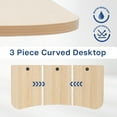 thumbnail image 3 of VIVO Light Wood 63" x 32" Table Top for Adjustable Standing Desk Frames, 3 of 5